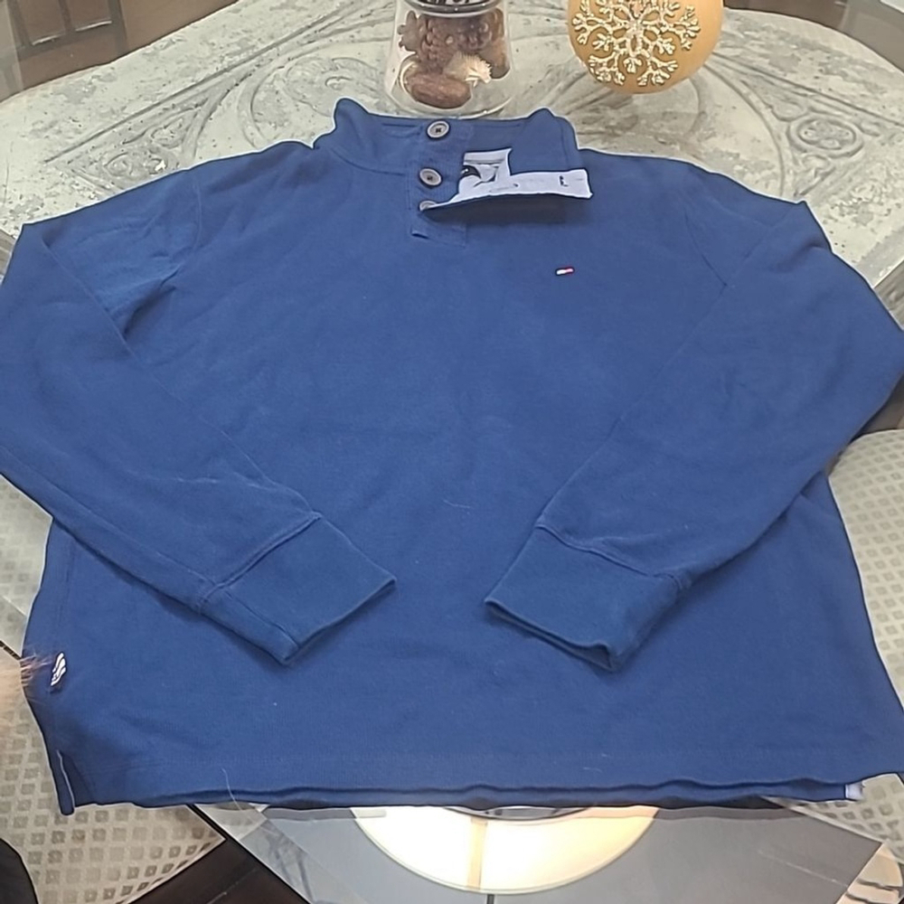 TOMMY Hilfiger men's Mock Neck Cotton New Sweater Medium